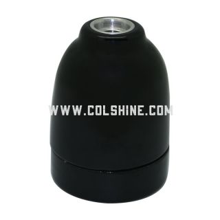 Black Porcelain Ceramic E27 Screw Lamp Holder