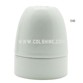 E40 Vintage porcelain lampholder white