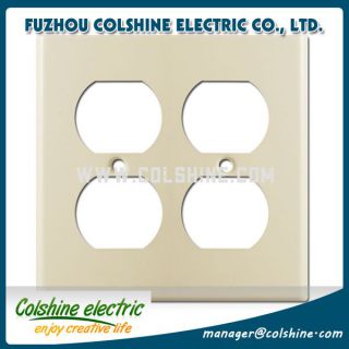 2 duplex outlet switch plate