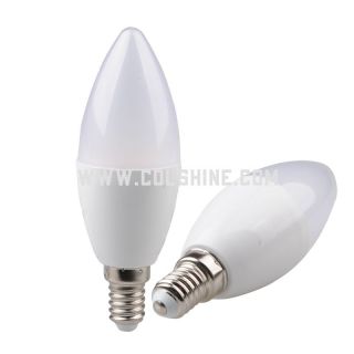 E14 C37 4W 6W plastic led bulb 