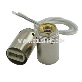 G9 halogen lampholder with metal tube