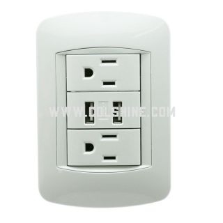 American socket with USB charger