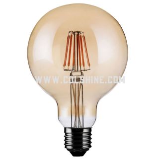 Vintage Edison LED Filament Light Bulb G95, 60mm 6w