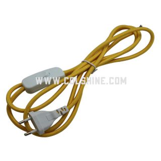 Electrical lighting power cord with European plug